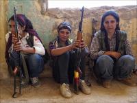 Image of women defending Kobane